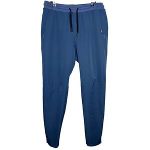 UNRL Performance Pant Midnight Navy Blue Mens Medium Golfcore Athleisure Tapered